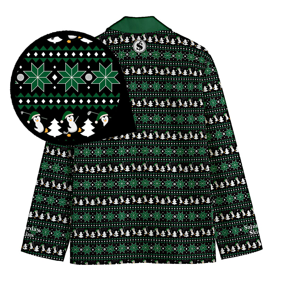 Pars & Penguins - Green/Black