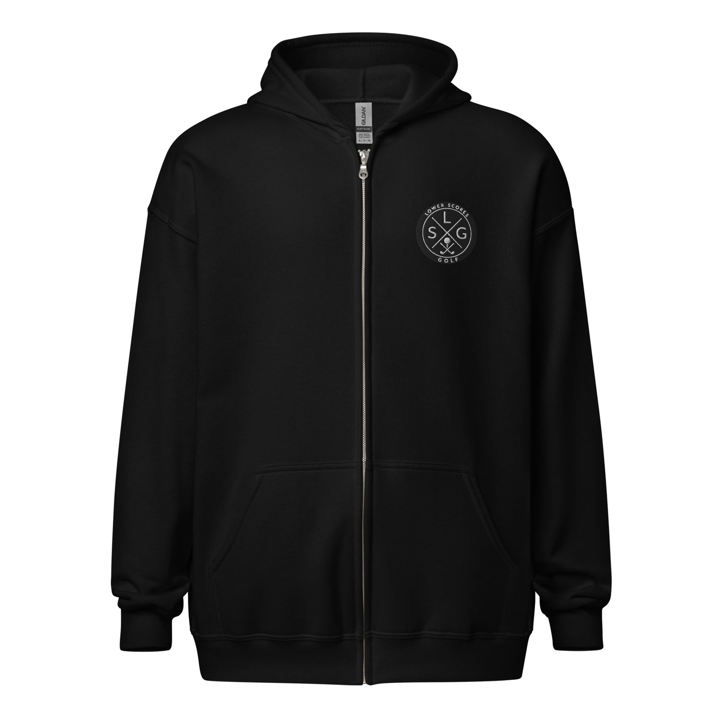 Lower Scores Golf - Embordered Zip Hoodie