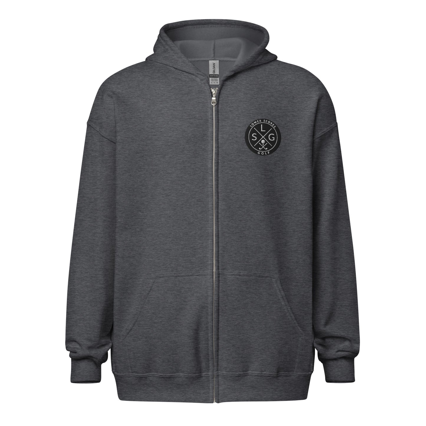 Lower Scores Golf - Embordered Zip Hoodie