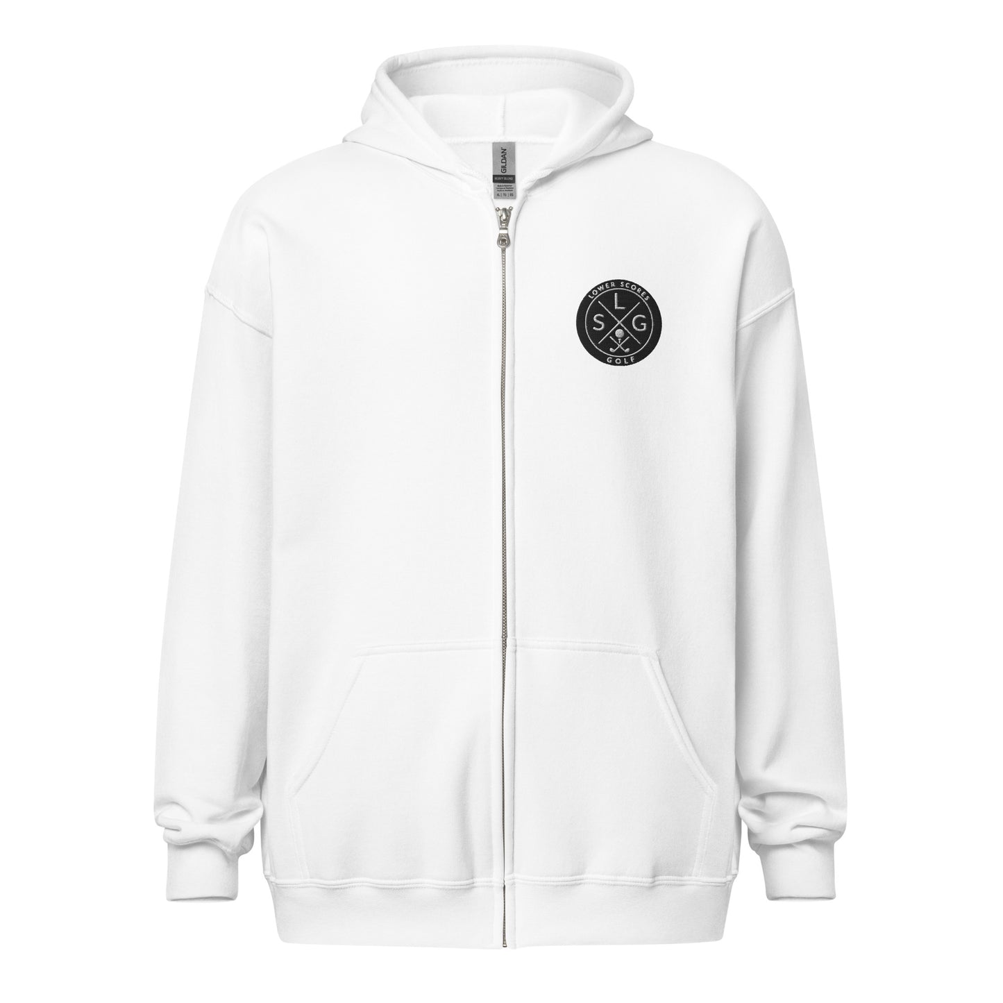 Lower Scores Golf - Embordered Zip Hoodie