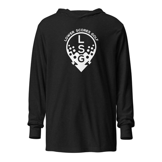 Lower Scores Golf - Hooded Long Sleeve Drip Tee