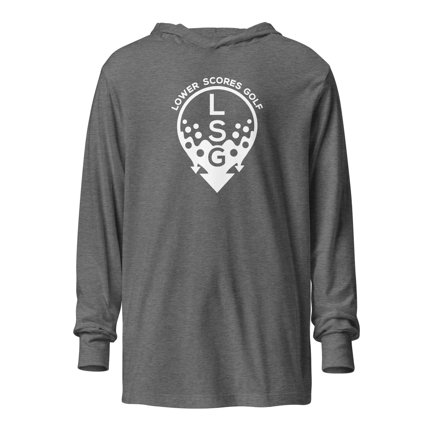 Lower Scores Golf - Hooded Long Sleeve Drip Tee