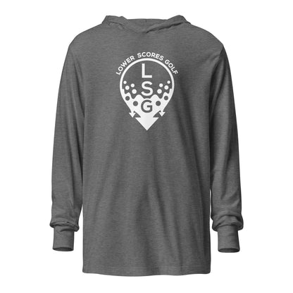 Lower Scores Golf - Hooded Long Sleeve Drip Tee