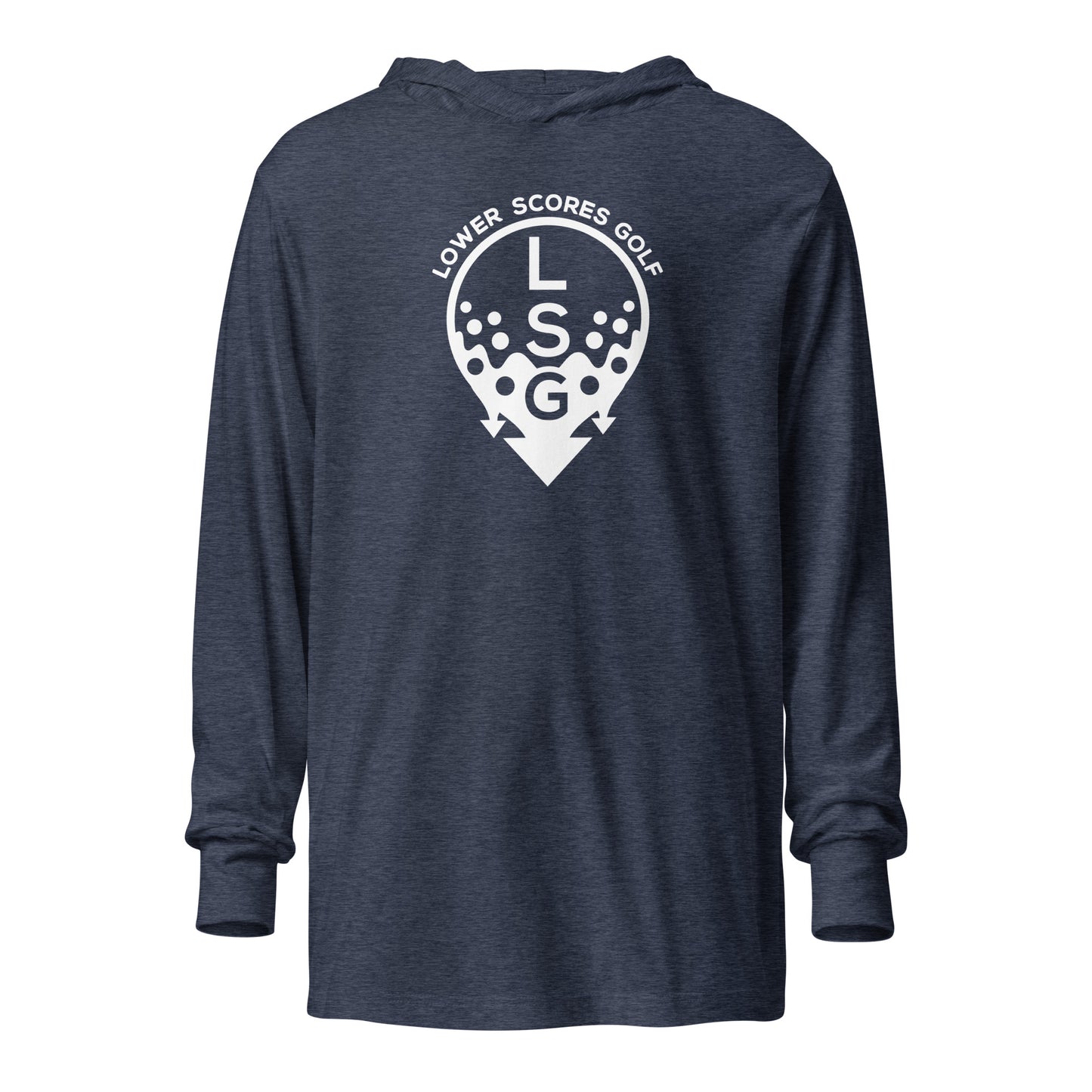 Lower Scores Golf - Hooded Long Sleeve Drip Tee